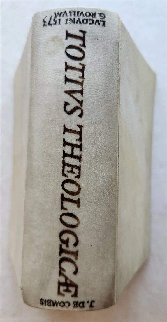 1573 THEOLOGY by IOANNEM DE COMIS antique 16th CENTURY vellum - 2