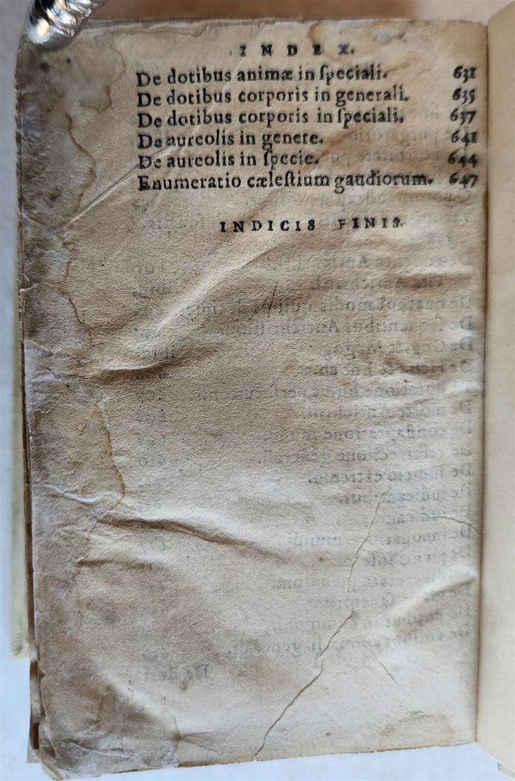 1573 THEOLOGY by IOANNEM DE COMIS antique 16th CENTURY vellum - 4