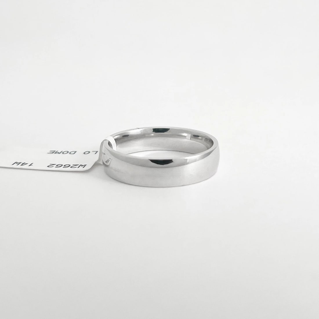 Men's Classic Comfort Fit Wedding Band Ring 14K White Gold, Size 9, 5 mm - 5