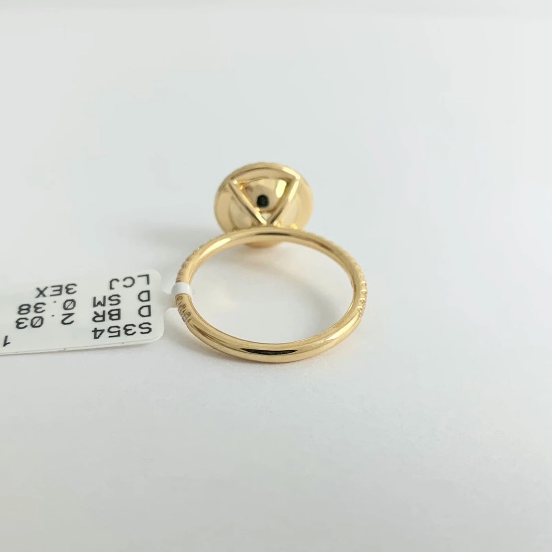 GIA Round Halo Yellow Diamond Engagement Ring 18K Yellow Gold 2.41 CTW - 8