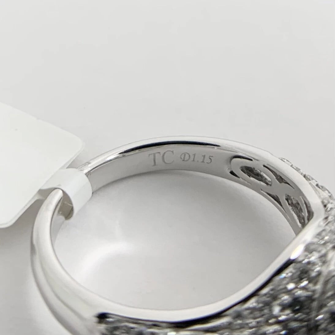 Round Pave Halo Diamond Engagement Ring Setting Mounting 18K White Gold 1.15 CTW - 11