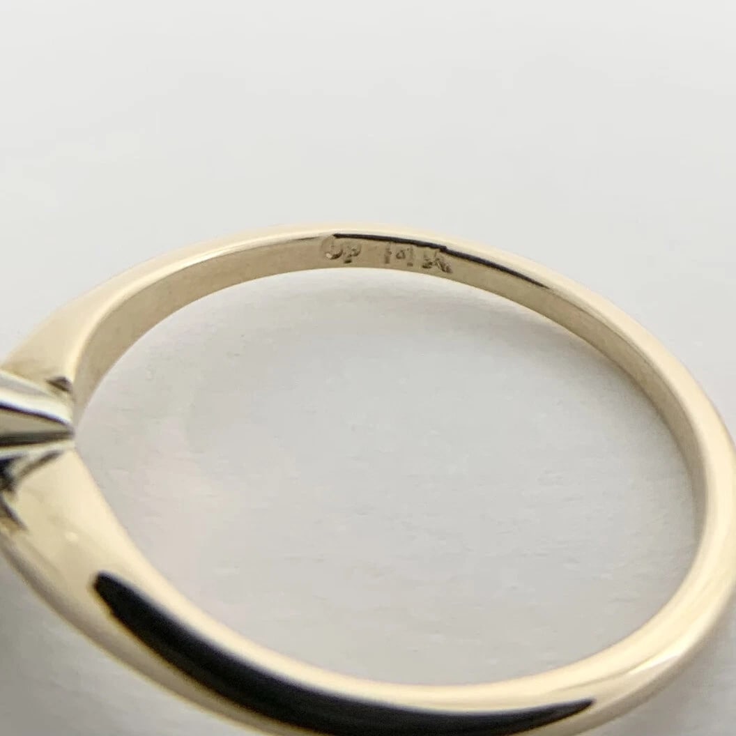 Round Solitaire 6-Prong Diamond Engagement Ring 14K Yellow Gold .80 CT - 10