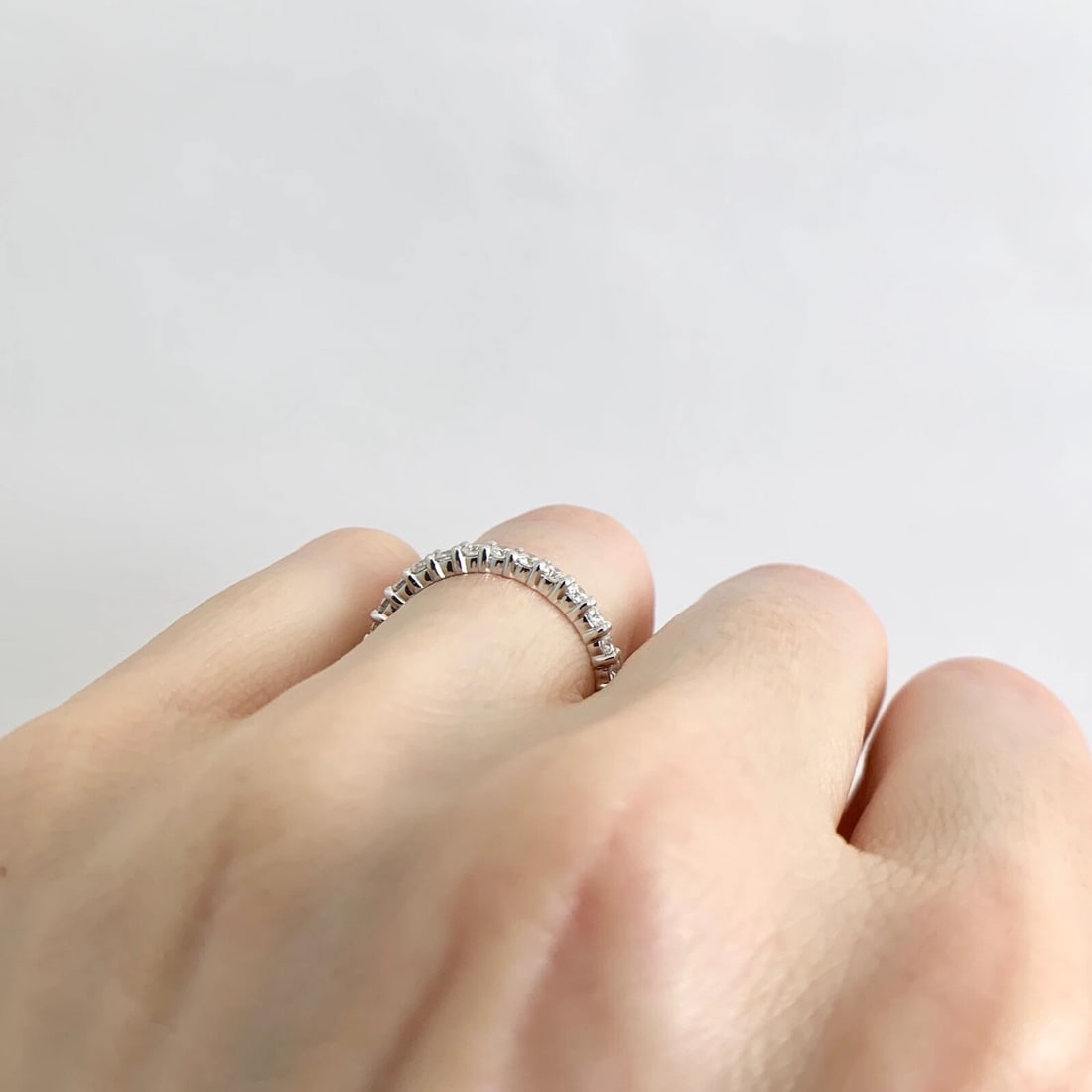 Two-Tone Round Diamond Wedding Band Ring 14K Yellow White Gold, .55 CTW - 6