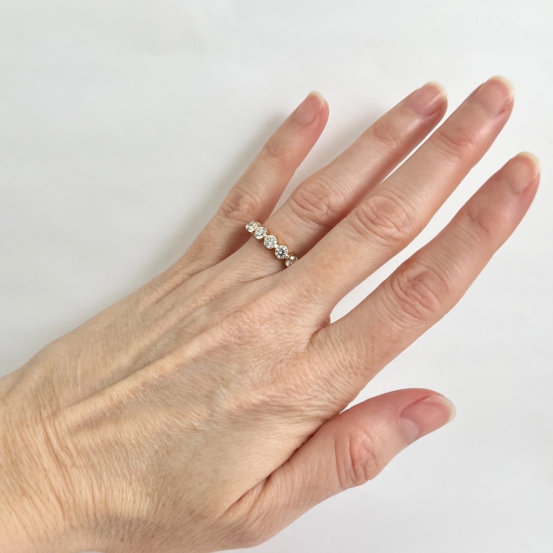 Round Diamond Eternity Ring Wedding Band 14K Yellow Gold, Size 6, 2.75 CTW - 3