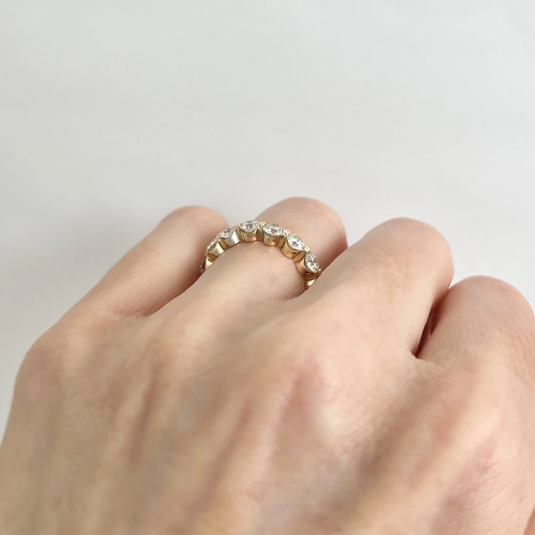 Round Diamond Eternity Ring Wedding Band 14K Yellow Gold, Size 6, 2.75 CTW - 4