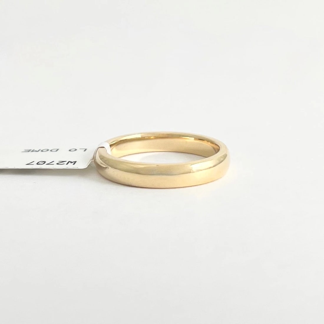 Plain Classic Rounded Wedding Band Ring 14K Yellow Gold, Size 6, 3.2 mm - 5