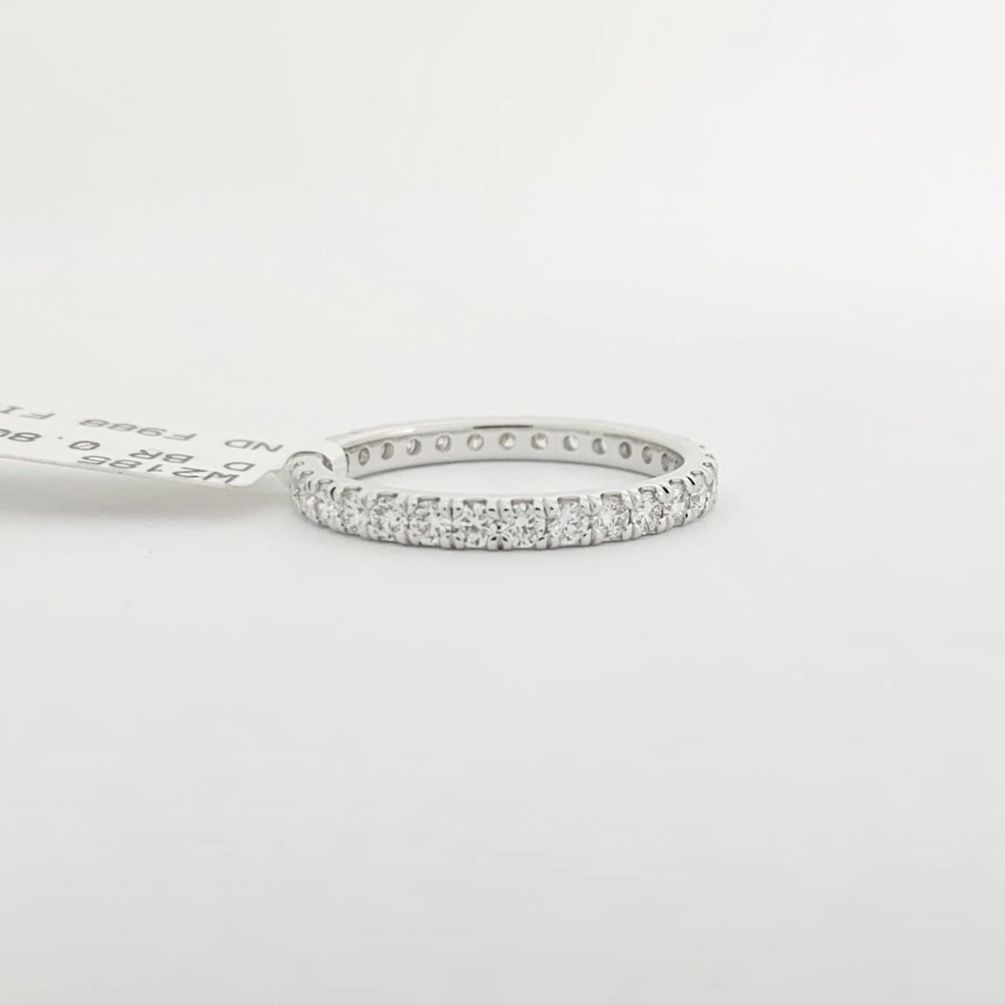 Diamond Eternity Ring Wedding Band 14K White Gold .80 CTW, Size 6 - 8