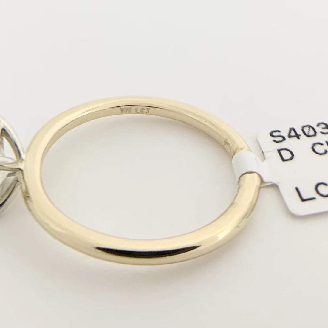 Cushion Solitaire Diamond Engagement Ring 14K Yellow Gold, 1.51 CT - 10