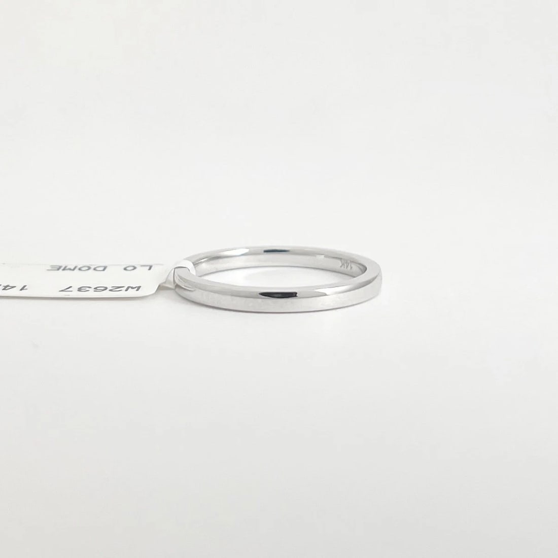 Thin Plain Classic Wedding Band Ring 14K White Gold, Size 5.5, 2 mm - 5
