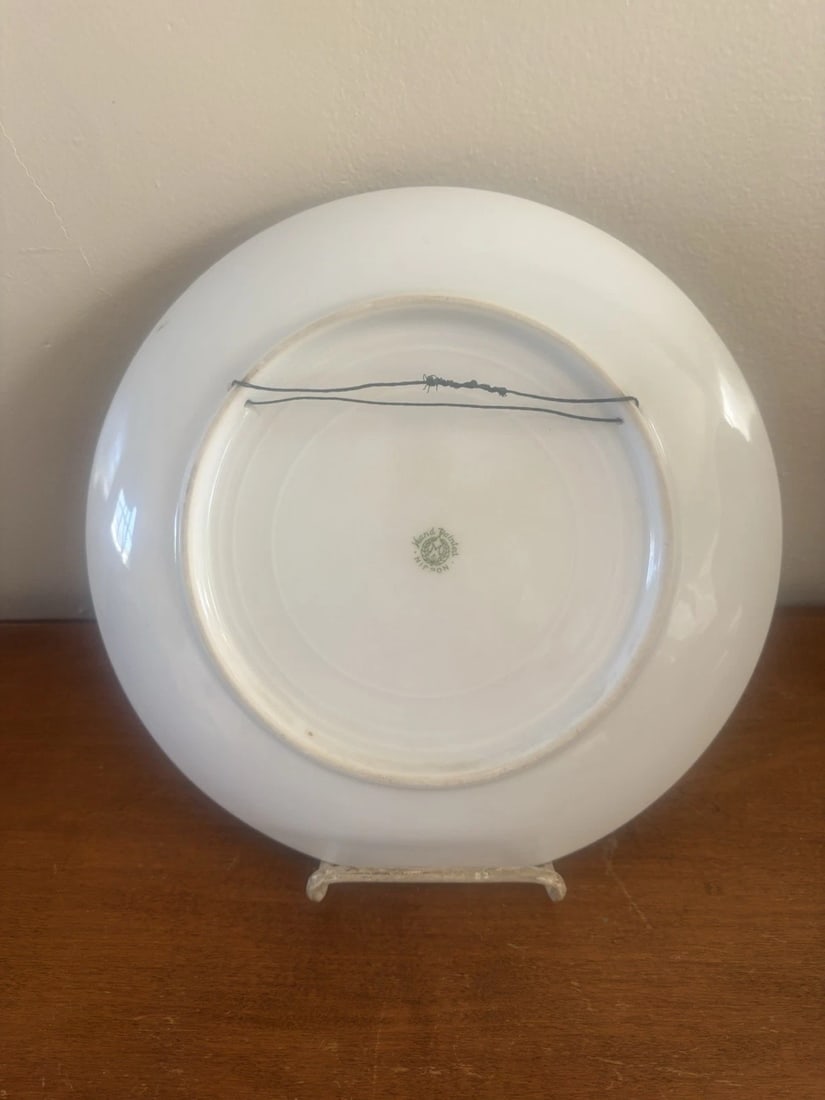 Nippon Porcelain Moriage Stag Plate - 3
