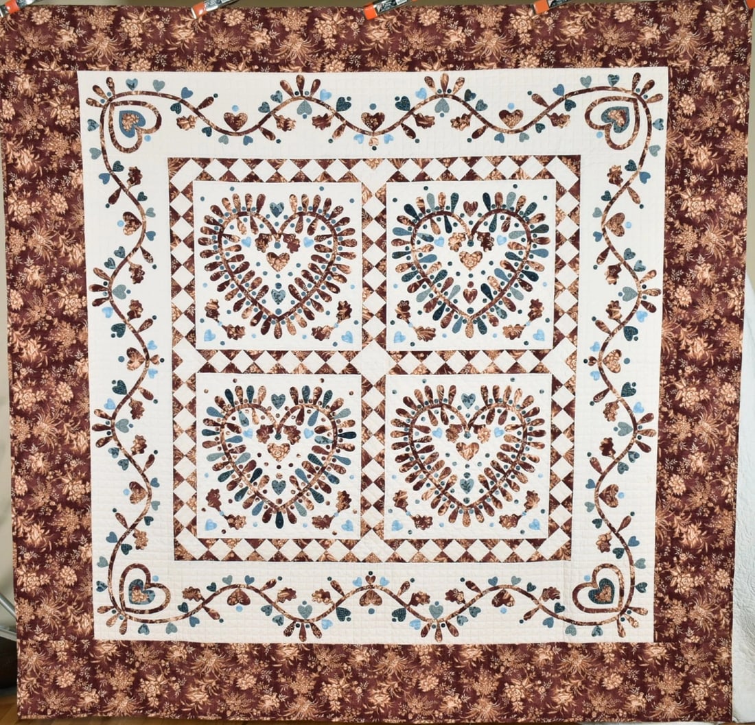 Baltimore Album Applique Quilt: Title: Baltimore Album Applique Quilt Date: 2023 Origin: Florida Material: Cotton Dimensions: Shipping: Domestic: Flat-rate of $30.00 to anywhere within the contiguous U.S. International: Foreign