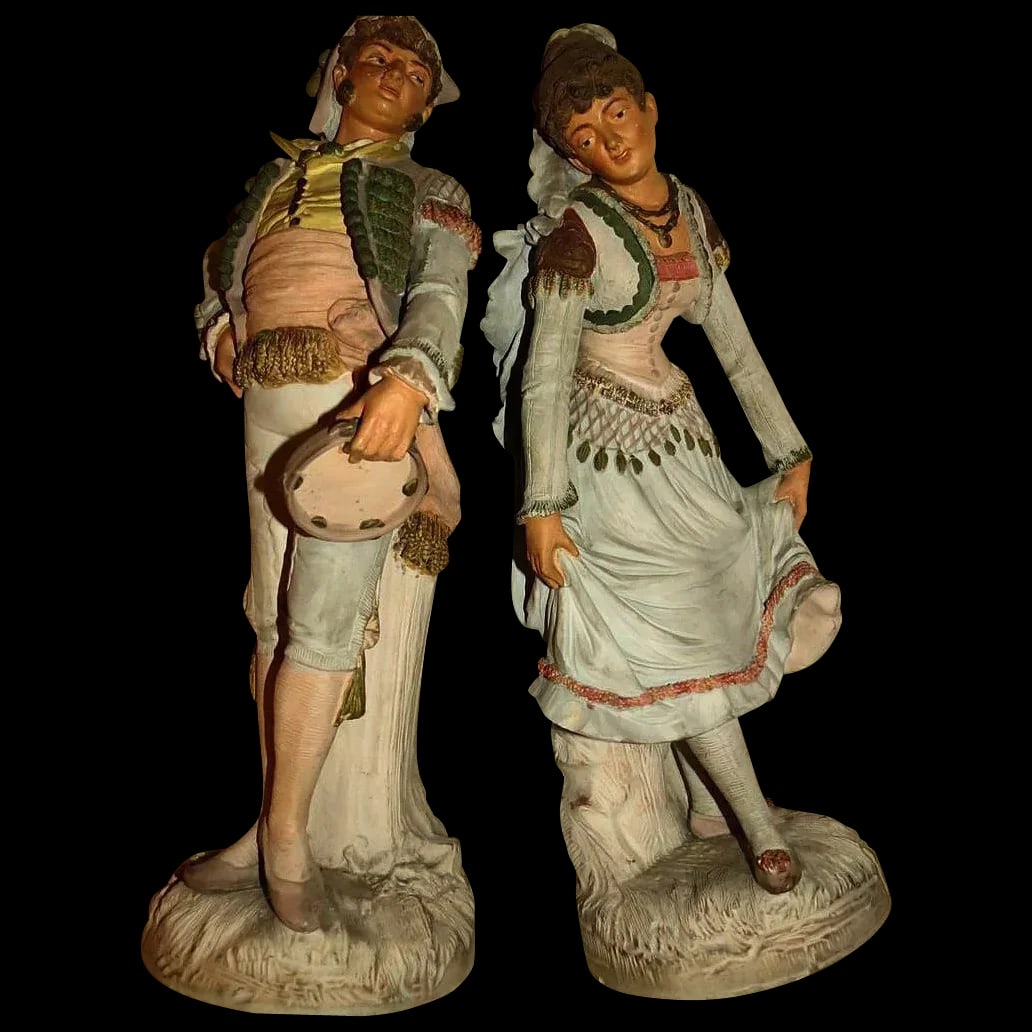 Pr. Johann Maresch Terra Cotta Figures 19" Victorian (1 of 13)