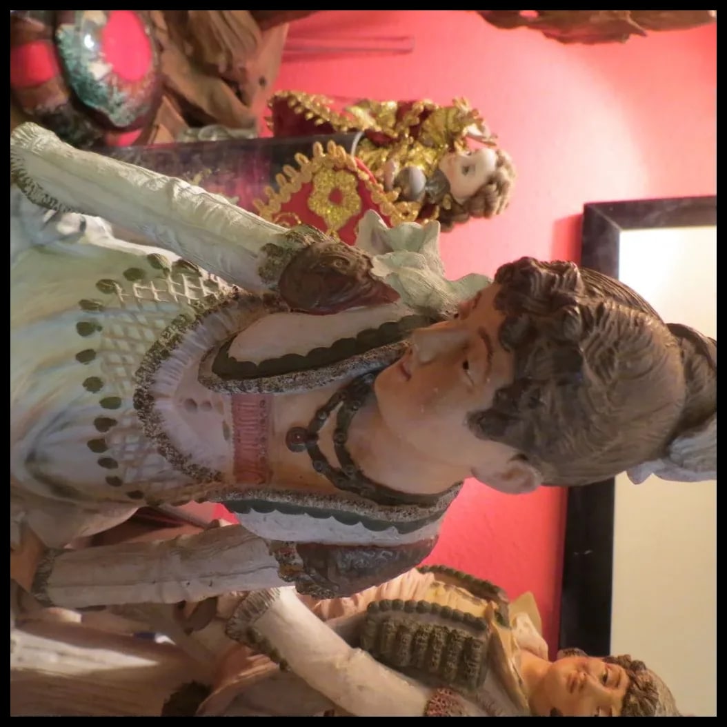 Pr. Johann Maresch Terra Cotta Figures 19" Victorian - 7