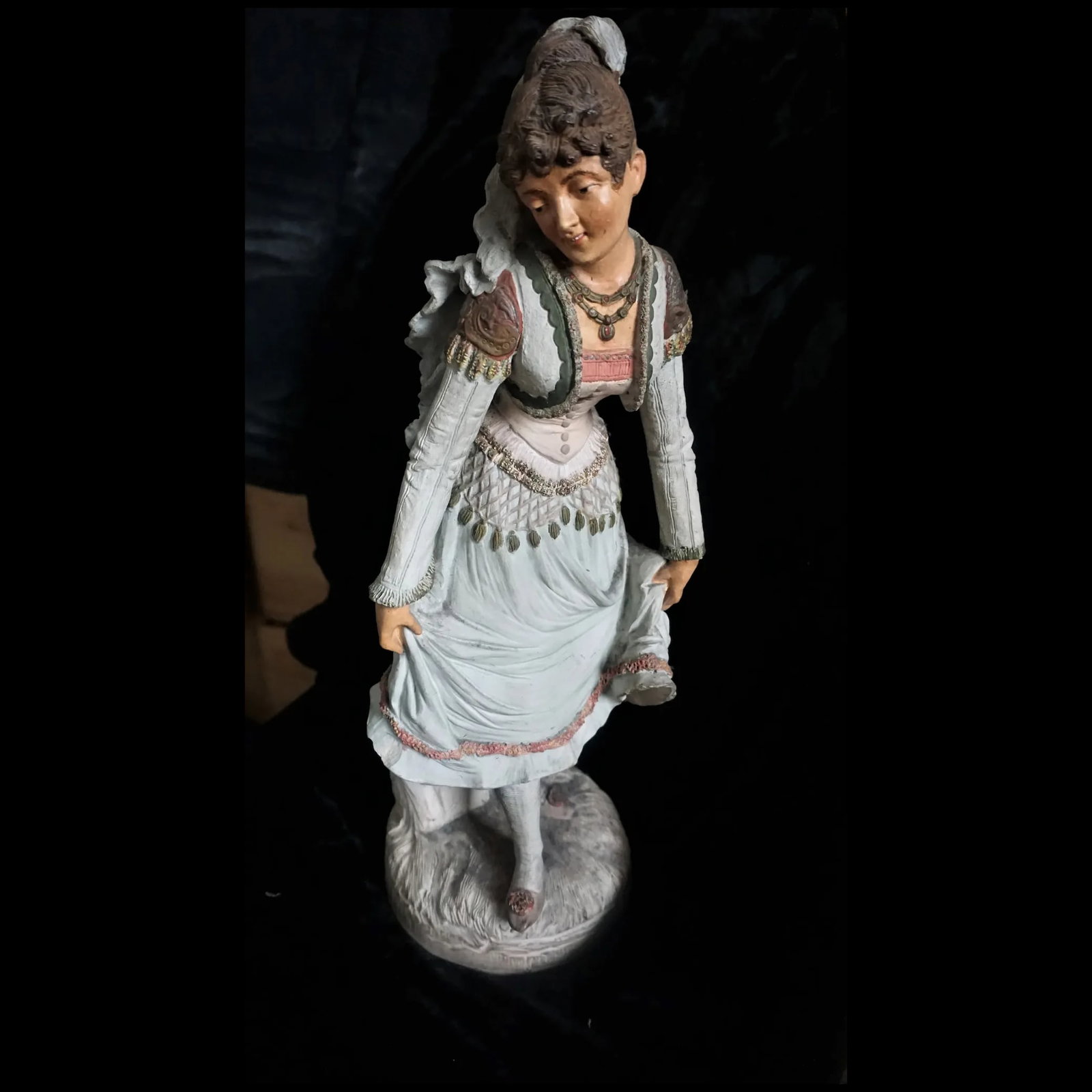 Pr. Johann Maresch Terra Cotta Figures 19" Victorian - 8
