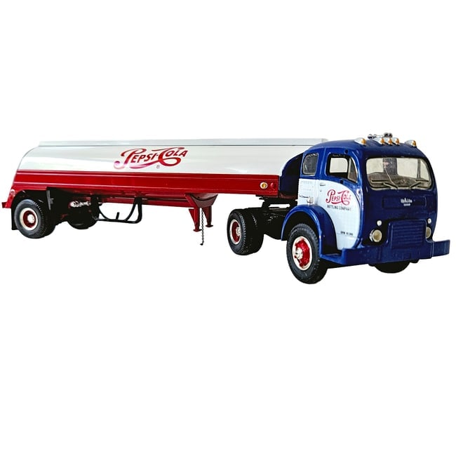 First Gear Pepsi-Cola 1953 White 3000 Tractor with Tanker Trailer - 5