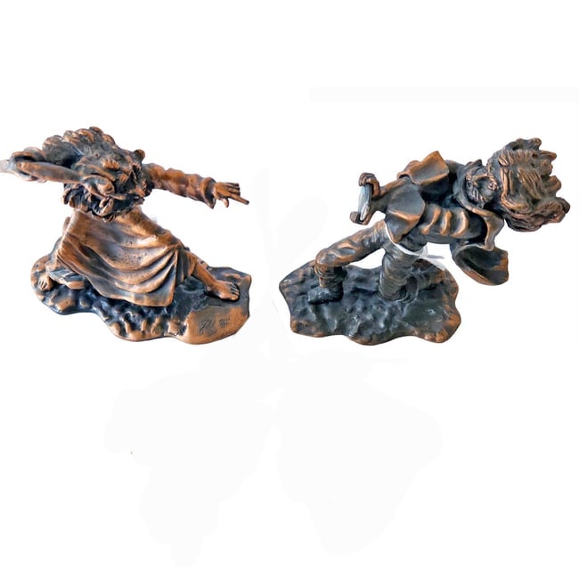 Unique and Rare Copper Wizards Circa 1980's - 2