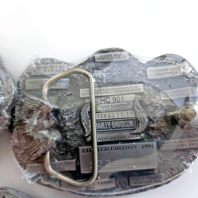 Harley-Davidson1994 Commemorative Eagle Belt Buckle Set - 8