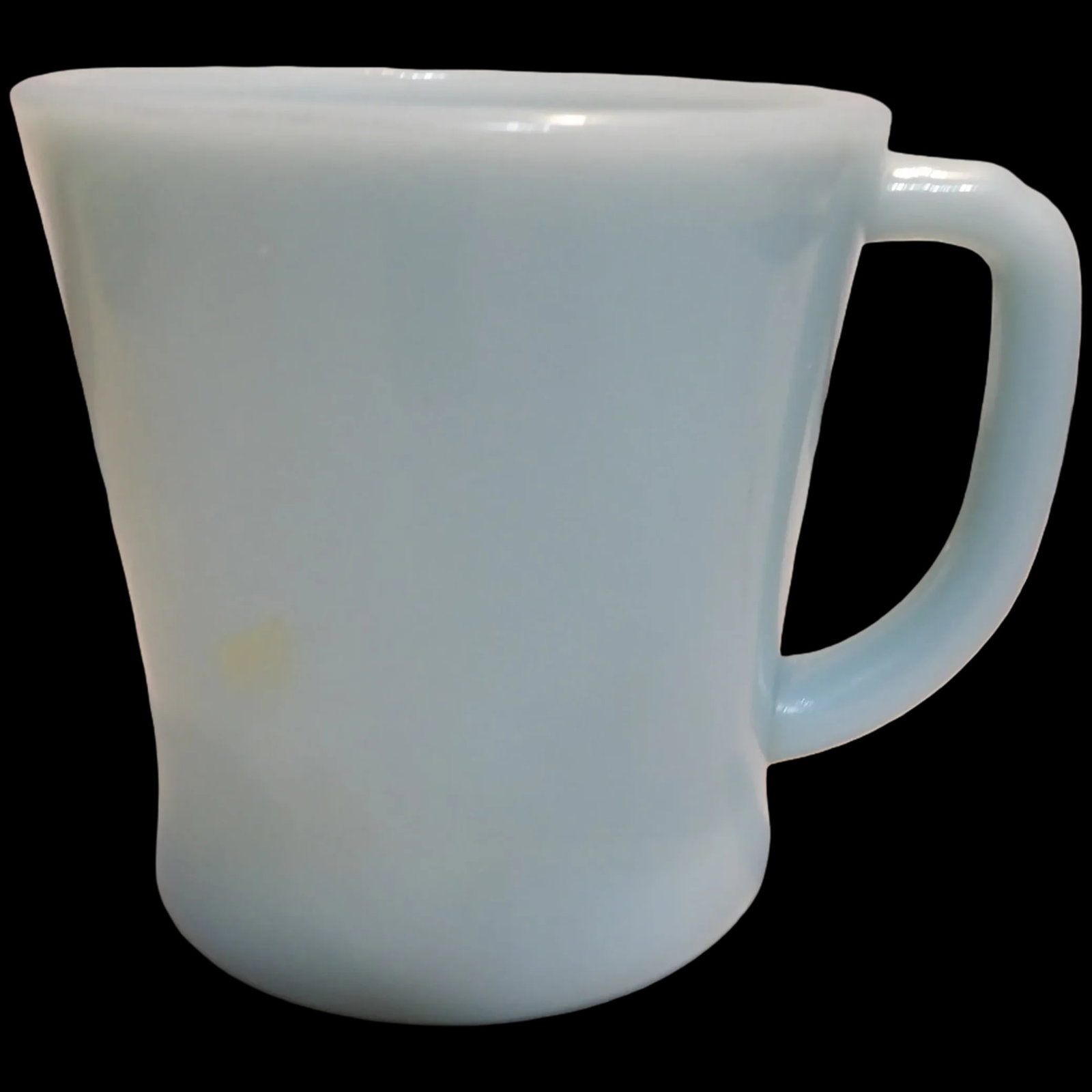 Fire King Delphite (turquoise) Blue Coffee Mug: This Fire King Delphite (turquoise) Blue Coffee Mug is in excellent condition. NO chips, flea bites, or stains. The backstamp dates this cup from late 50's to early 60's. Shipping: Domestic: Flat-rate