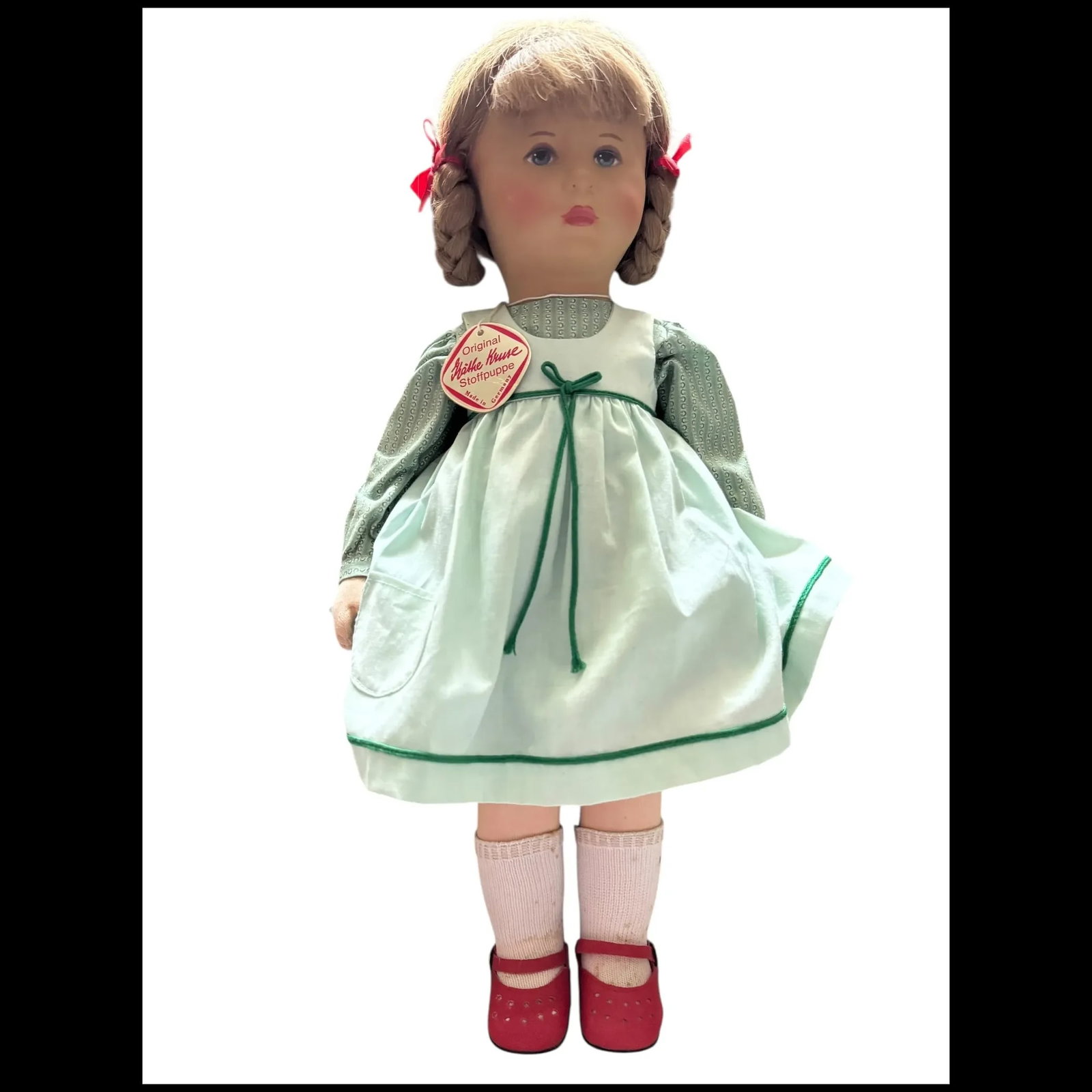 Vintage signed 1985 Kathe Kruse Cloth Doll Germany - 6
