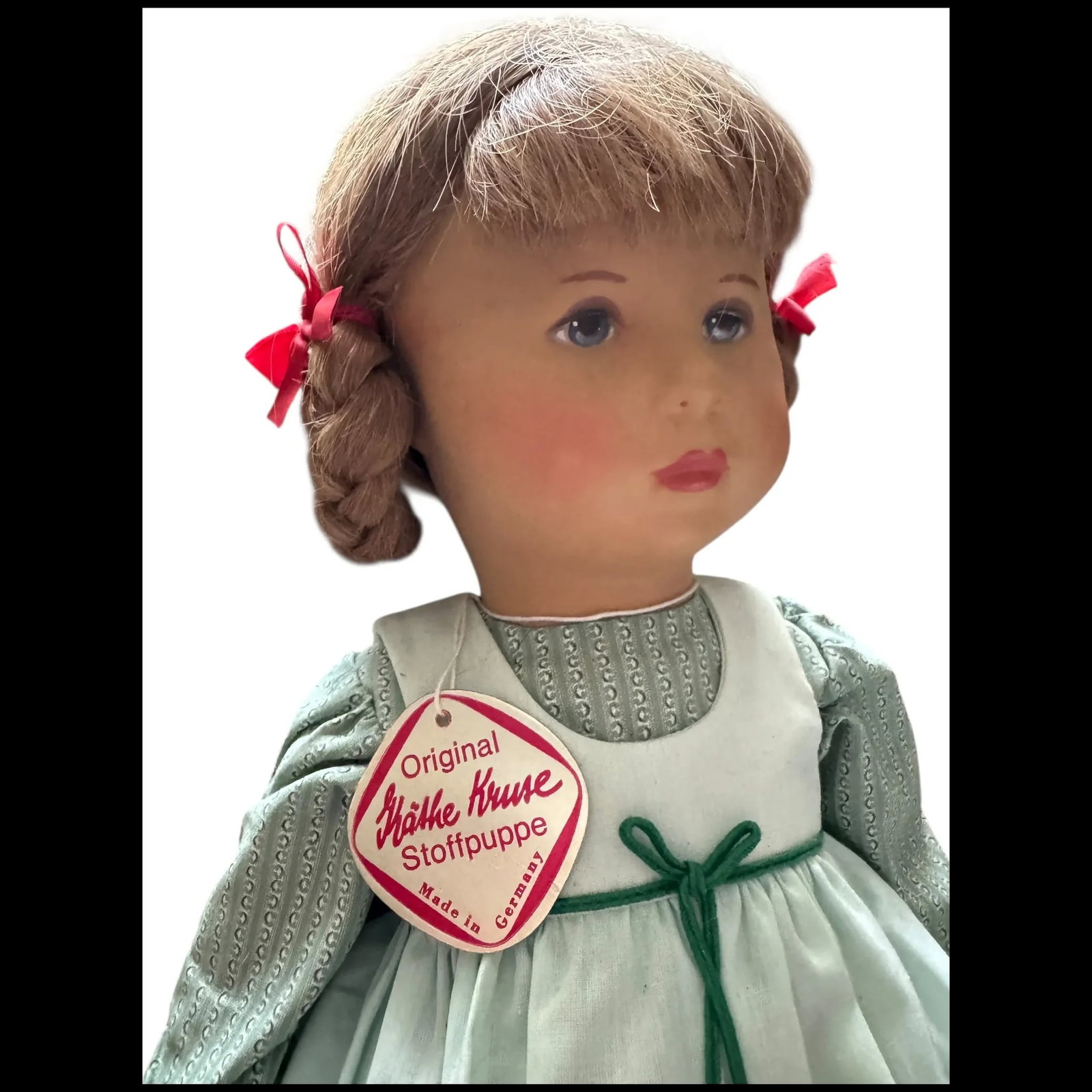 Vintage signed 1985 Kathe Kruse Cloth Doll Germany - 7