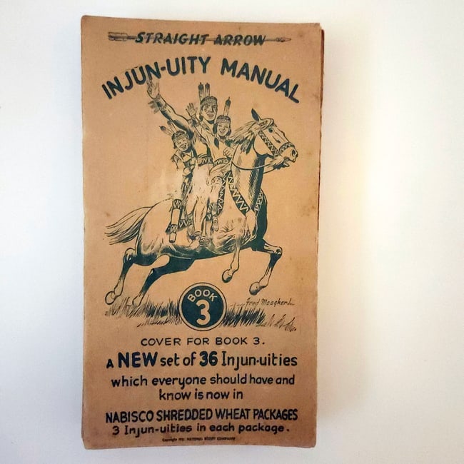 Nabisco Shredded Wheat Cardboard Straight Arrow "Injun-uity" Cards circa 1950 - 5