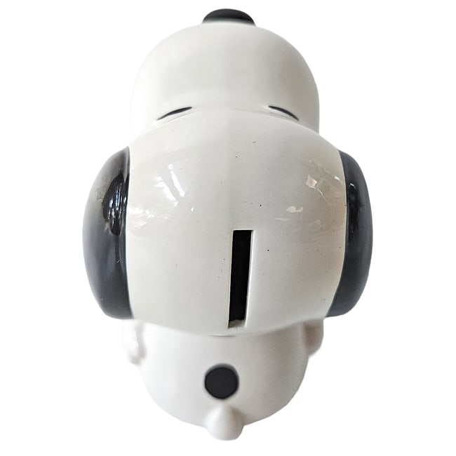 1958 1966 Peanuts Snoopy Ceramic Coin Bank - 4