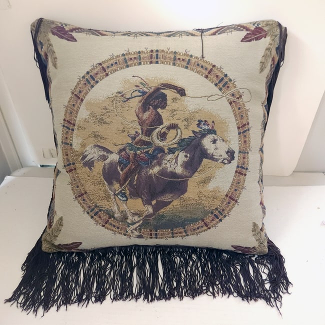 Amazing Vintage Native American Decorative Pillow - 2