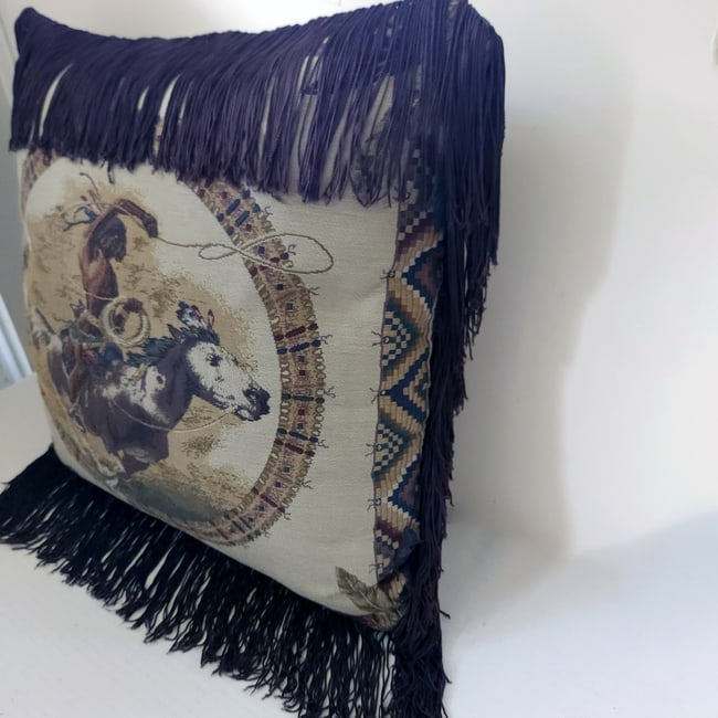 Amazing Vintage Native American Decorative Pillow - 4