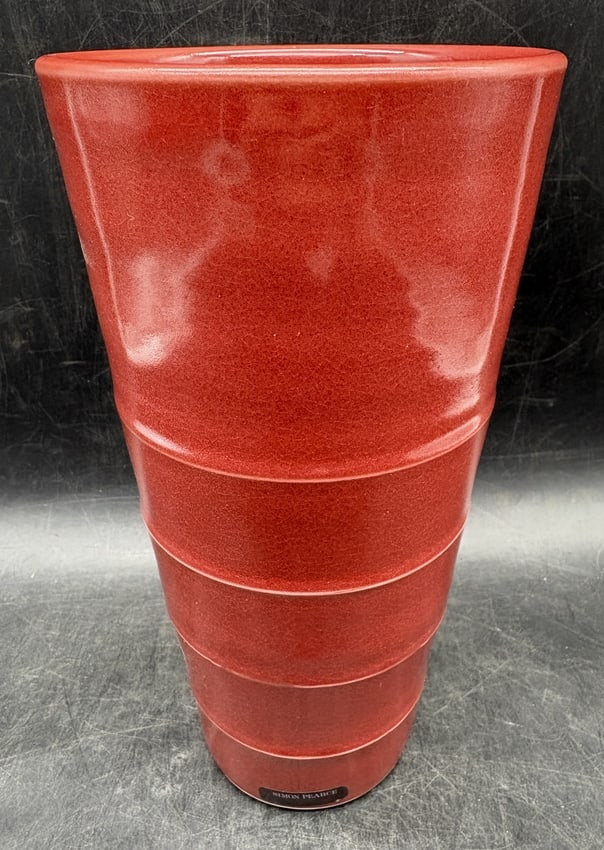 RARE SIMON PEARCE TALL 9.75" CERAMIC VASE - 2