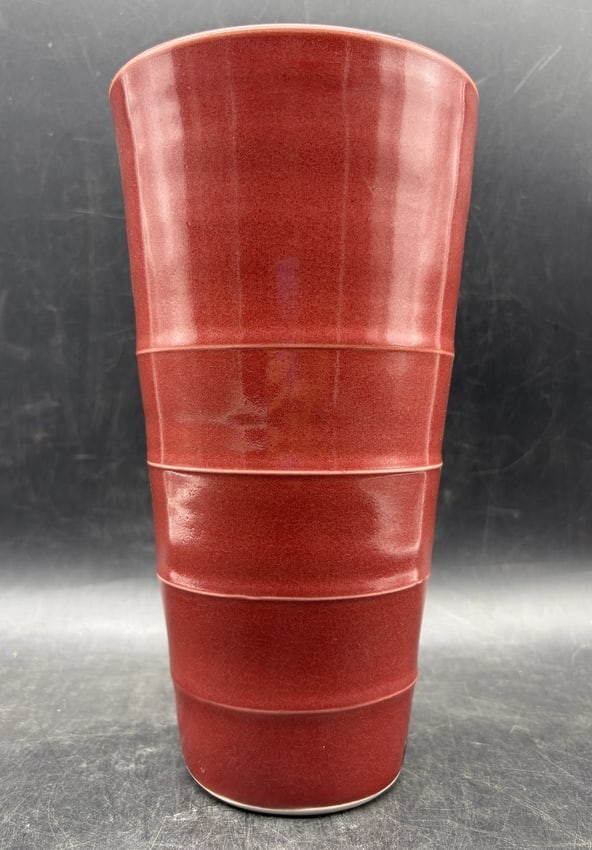 RARE SIMON PEARCE TALL 9.75" CERAMIC VASE - 5