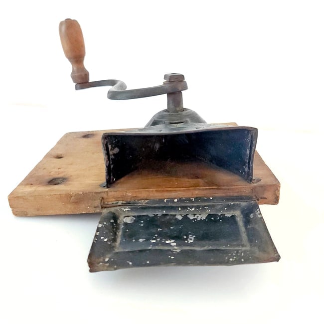 Antique Cast Iron Coffee Grinder - 3
