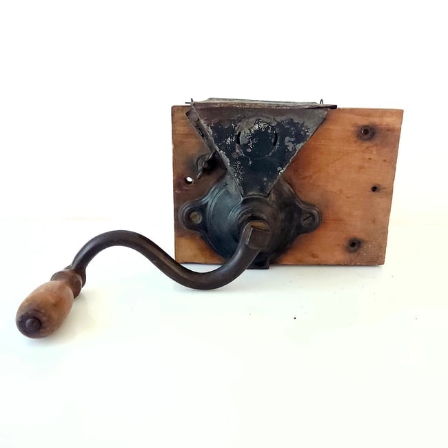 Antique Cast Iron Coffee Grinder - 5