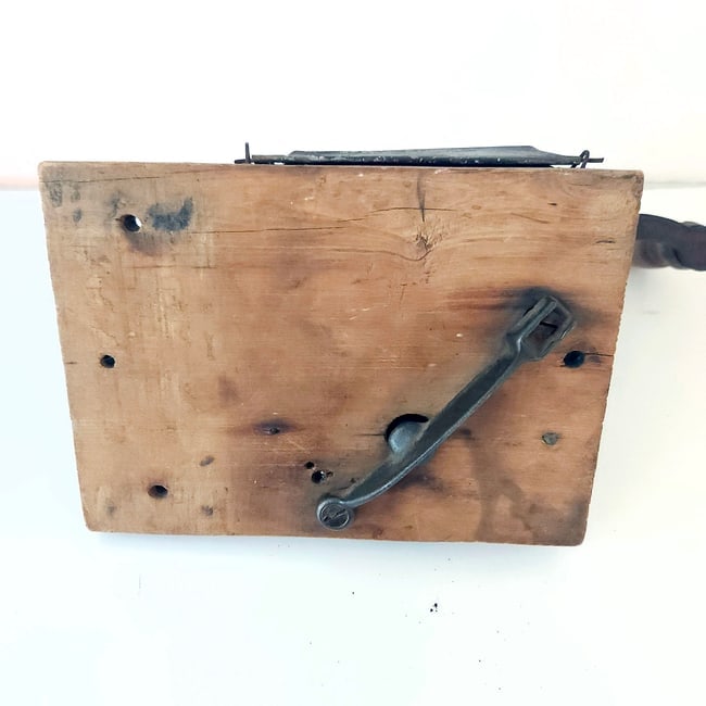 Antique Cast Iron Coffee Grinder - 6