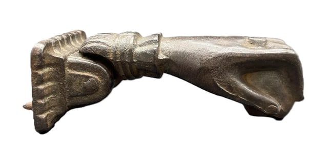 Antique Cast Iron Door Knocker HAND - 7