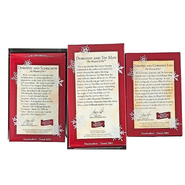 Wizard of Oz Dorothy AND Hallmark Keepsake Ornaments 2002-2004 - 7
