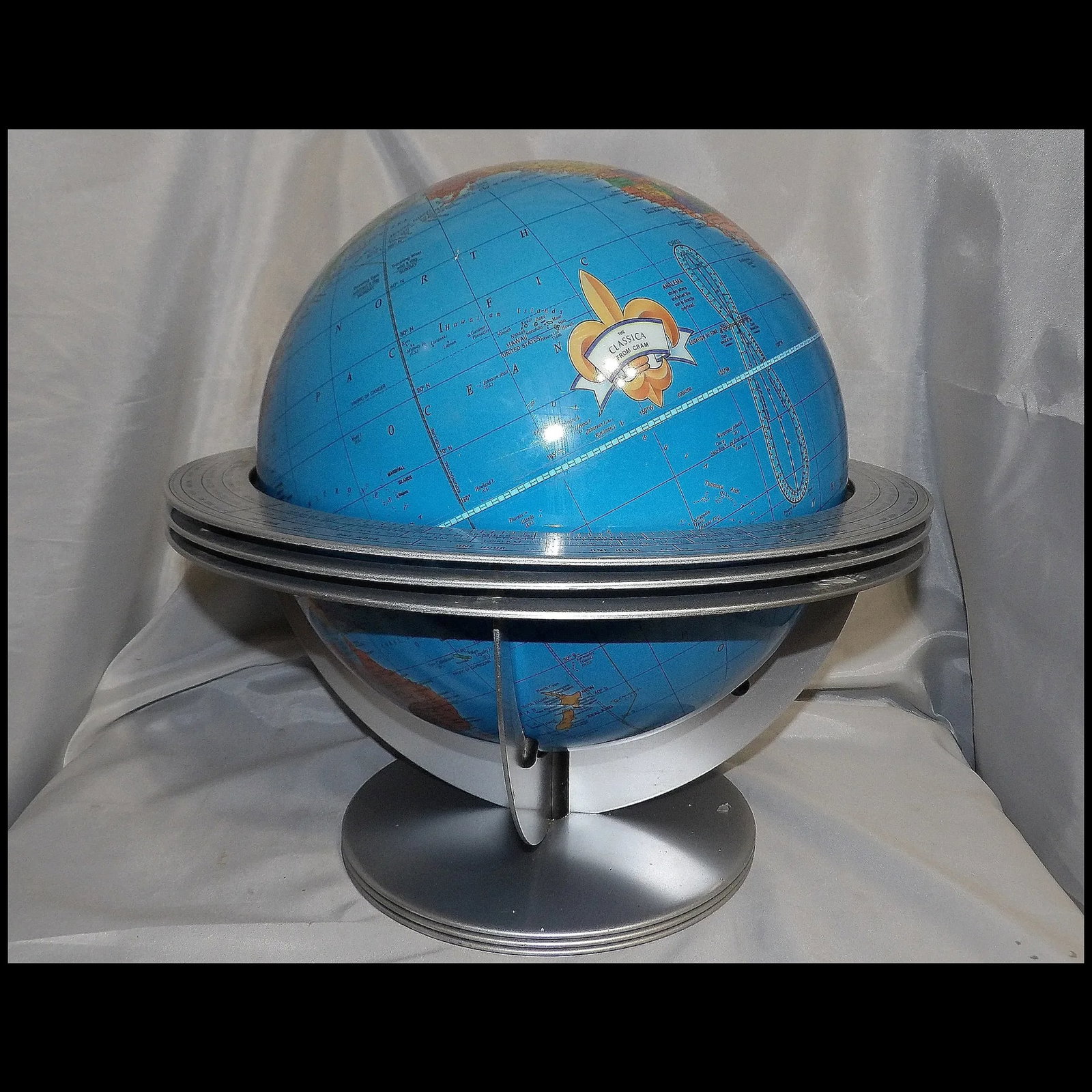 Cram "The Classica" Globe with Atomic Metal Stand - 2