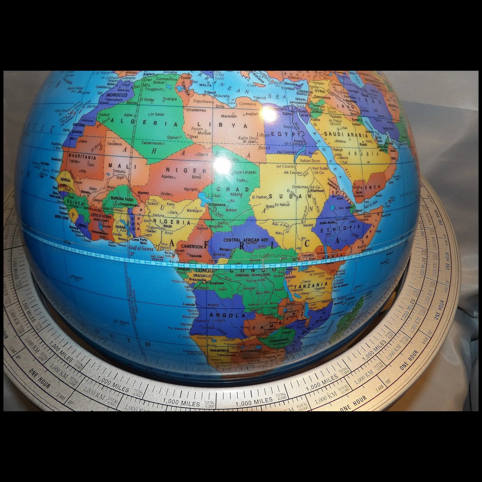 Cram "The Classica" Globe with Atomic Metal Stand - 7