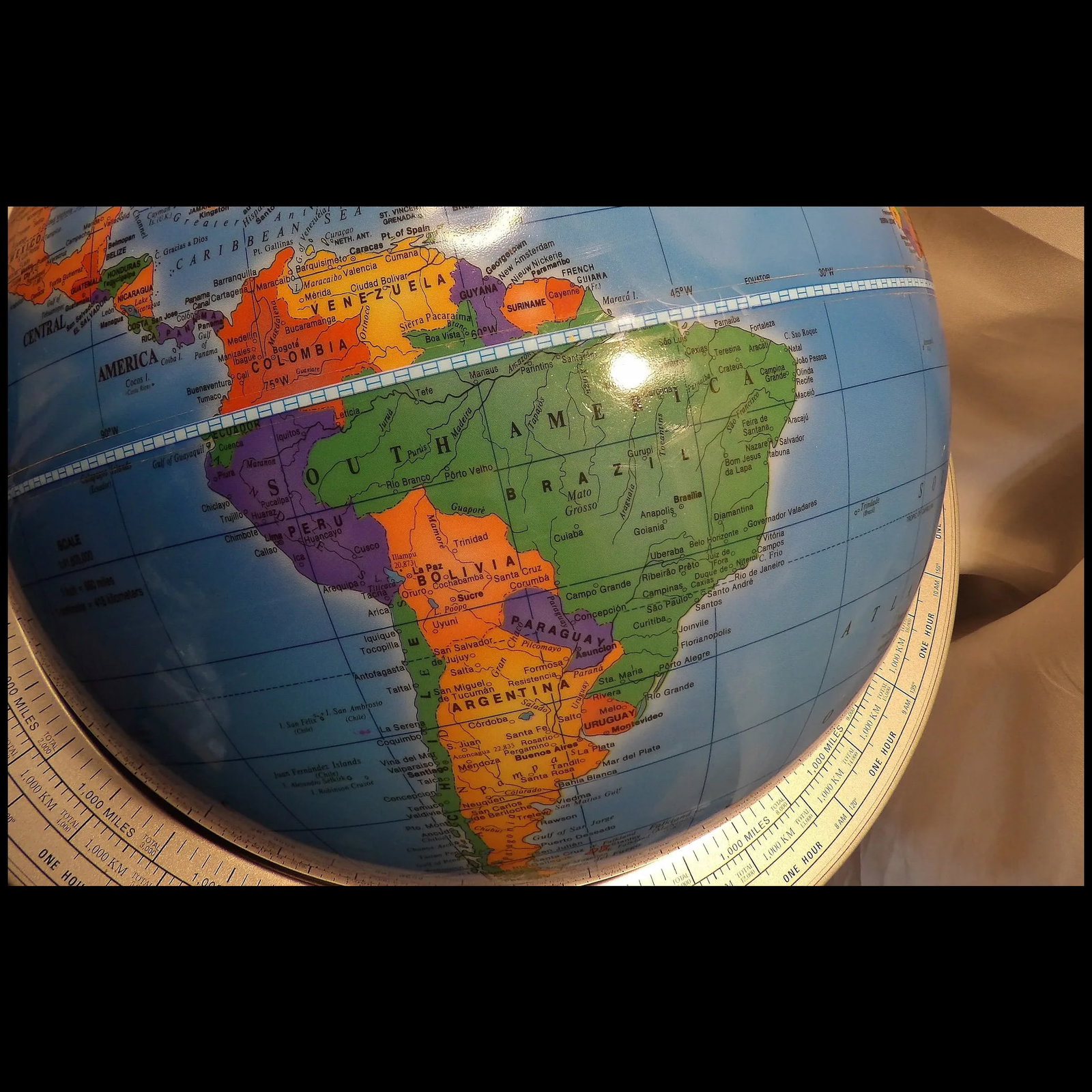 Cram "The Classica" Globe with Atomic Metal Stand - 9