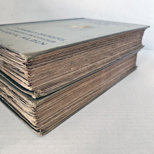 The Pickwick Papers Charles Dickens Illustrated in color by Cecil Aldin 1910 2 Vol Set 1st Ed - 8