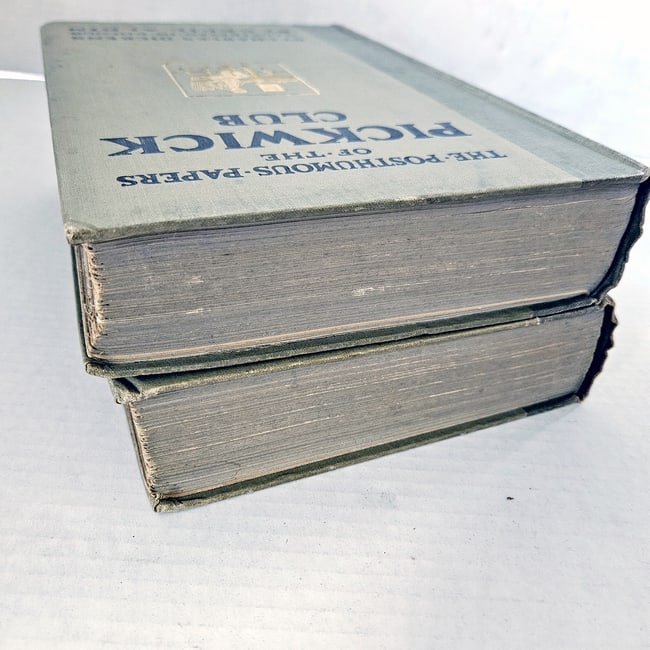 The Pickwick Papers Charles Dickens Illustrated in color by Cecil Aldin 1910 2 Vol Set 1st Ed - 9