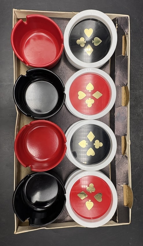 Queen of Hearts Ashtray Coaster Set - 5