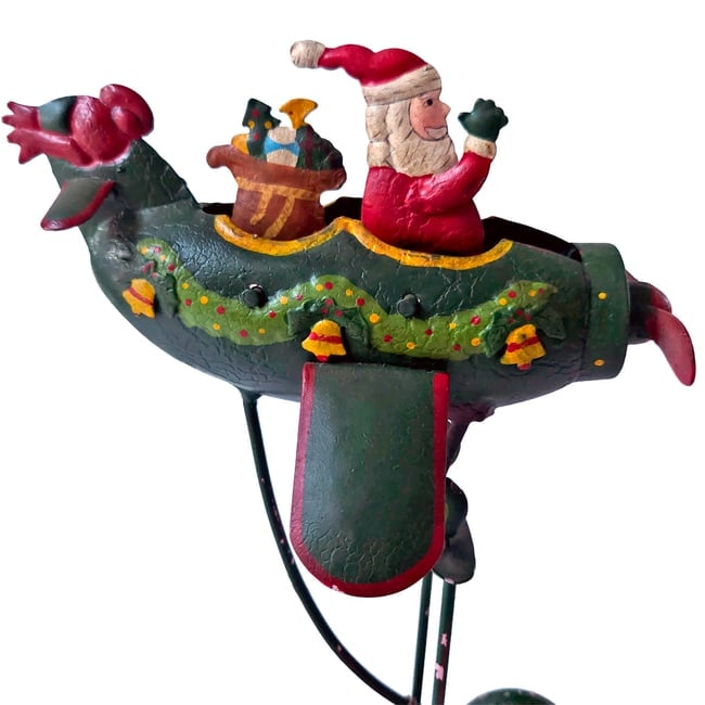 12-Inch Santa in Plane Pendulum Balance Toy - 2