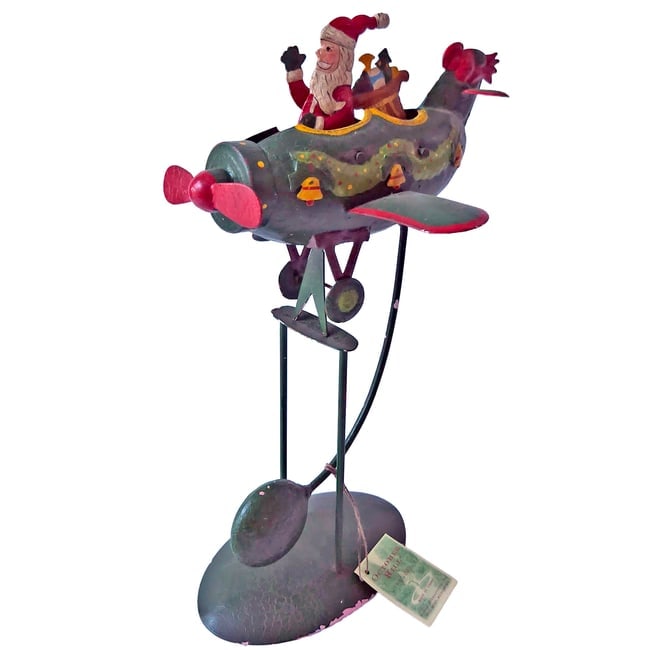 12-Inch Santa in Plane Pendulum Balance Toy - 4