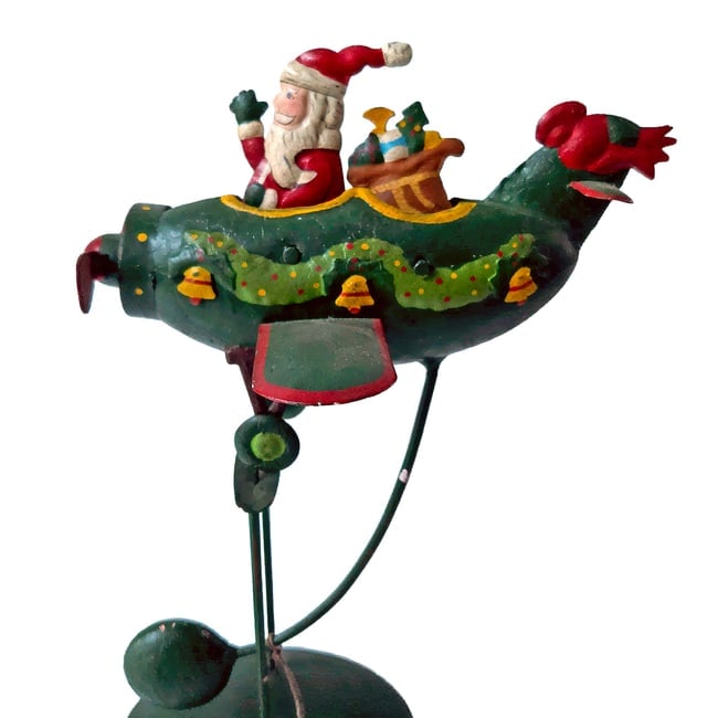 12-Inch Santa in Plane Pendulum Balance Toy - 5