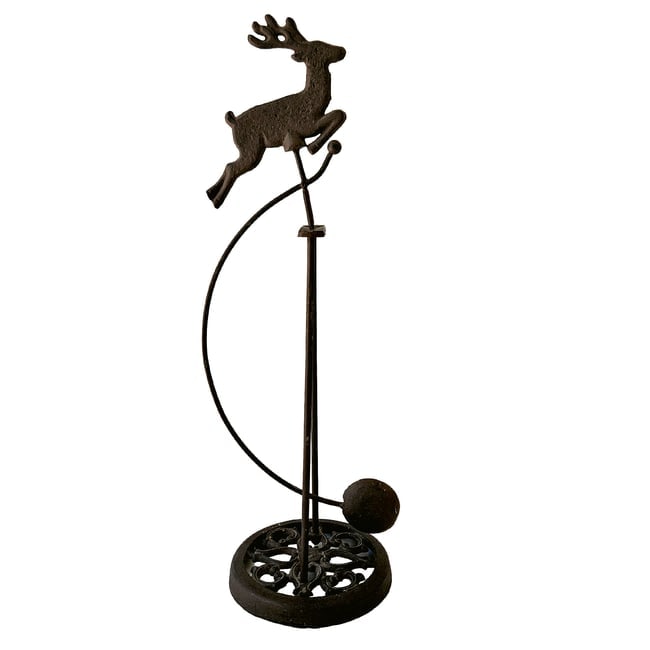 Vintage Rustic Cast Iron Metal Reindeer Skyhook Pendulum Balance Toy. (1 of 5)