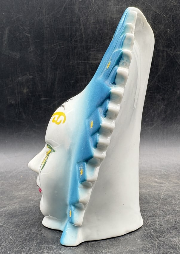 Creepy Masquerade Mask Head Vase - 3