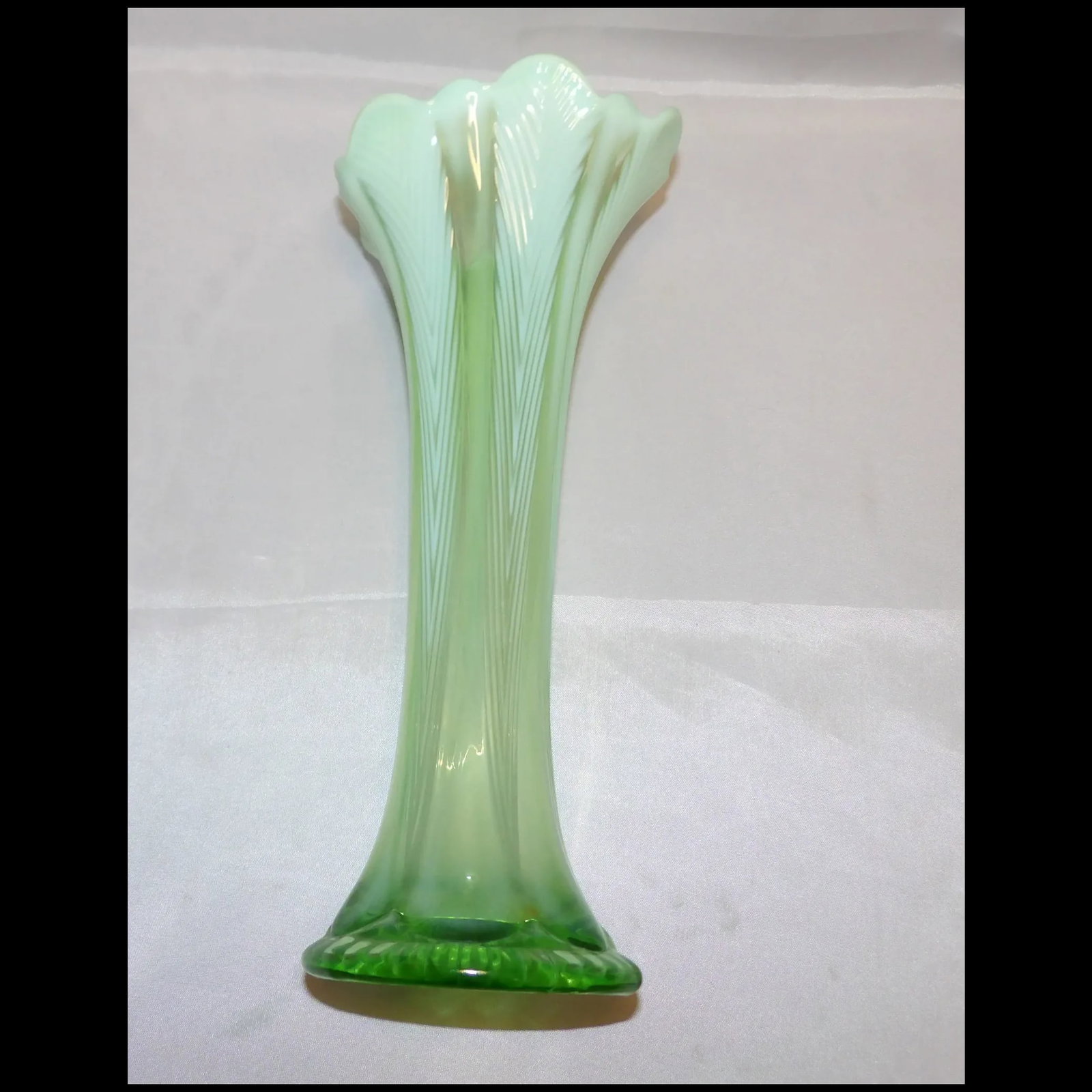 Fenton Opalescent Stretch Vase - 6