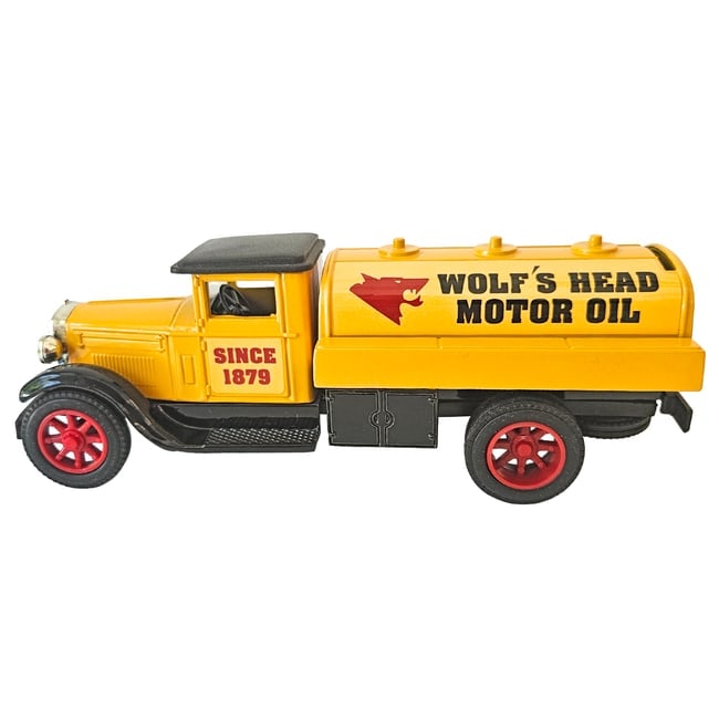Set of 3 Diecast Metal Oil Company Trucks Coin Banks - 5