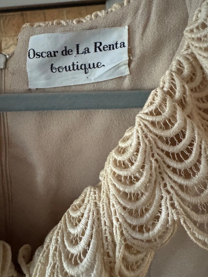 Vintage 60/70's Oscar De La Renta Boutique Ruffle Hem Dress Union Made Sz 8 - 7
