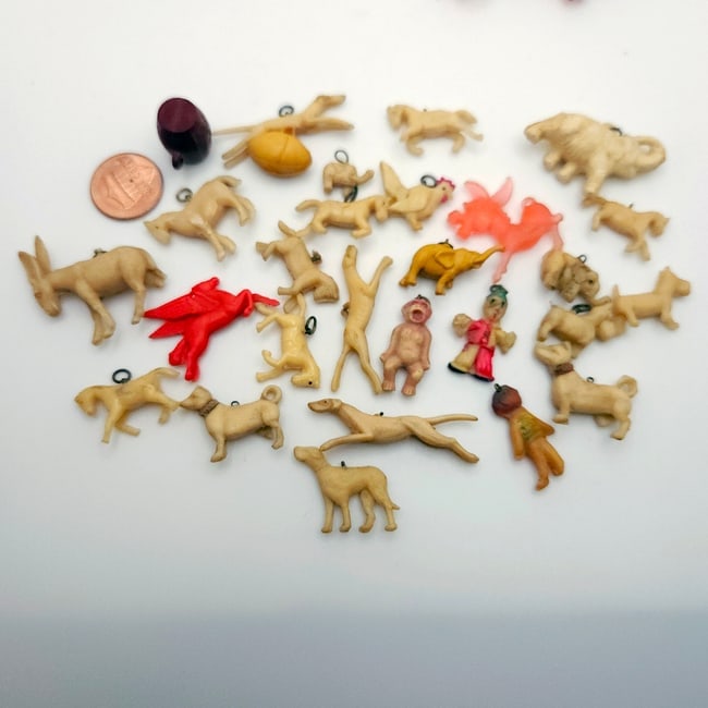 Large lot of Miniatures Frozen Charlottes Cracker Jack Prizes and More Over 40 p - 5